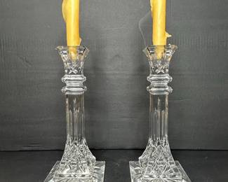 Waterford Crystal "Colleen" Pattern Candlesticks