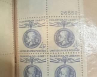 Stamp Collector's Stock Book and Mint Block Booklets