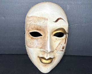 Venetian Musical Mask with Script