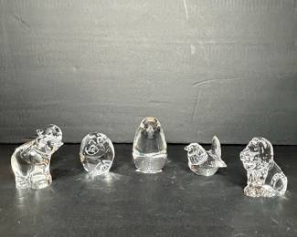 Steuben Glass Animal Figurines