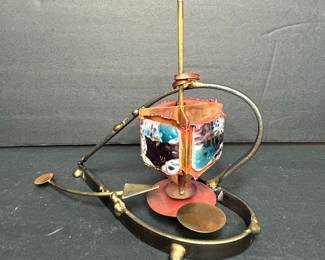 Artisan Metal and Enamel Dreidel