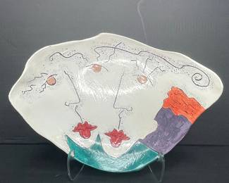 Sally Jo Havas Ceramic Art Dish
