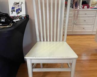 Arhaus Distressed Spindle Back Dining Chair