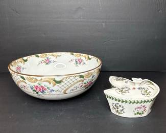Portmeirion & Andrea by Sadek Trinket Box and Bowl
