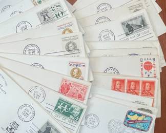 First Day Cover Collection - Champion of Liberty, Water Conservation, Dental Health, World Refugee Year, United Nations, Jupiter