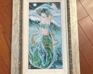 Mermaid Painting Signed Martinique