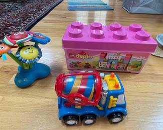 LEGO DUPLO Storage Box and "Wow Mike" Cement Mixer Toy