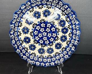 Polish Pottery Pie Plate