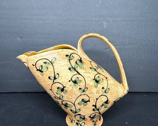 Pottery Pitcher Signed