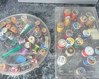 Assorted Spools of Thread