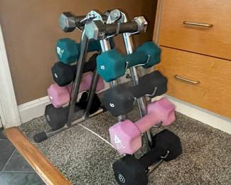 Dumbbell Set with Rack