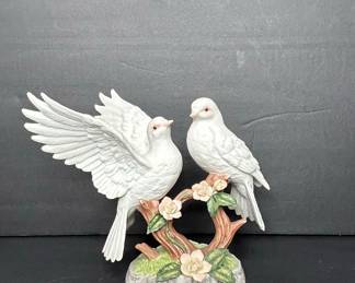 Lenox "Peaceful Devotion Doves and Roses" Fine Porcelain Figurine
