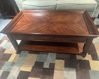 3 pc coffee table set $145.00 with pull out for drinks, etc