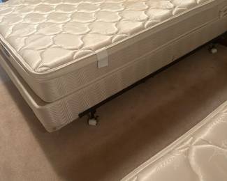 Choice of 2 complete twin beds $90 each. 