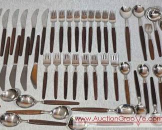 54 Piece Lundtofte Denmark Dansk Silverware Set