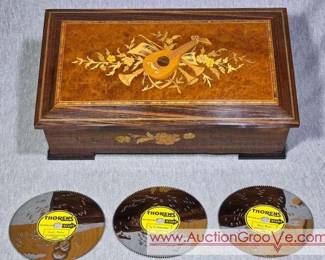 1 Deichert German Music Box w discs
