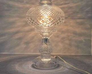 Waterford Crystal Alana Electric Hurricane Lamp