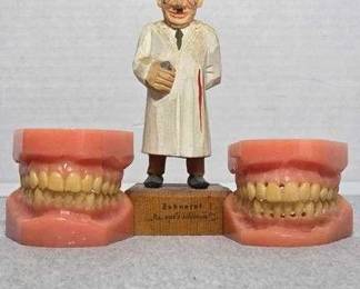 Two Sets of Dental Typodont and a vintage German Dentist Figure