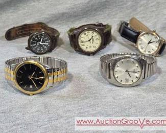 Mens Watches. Seiko, Pulsar, Timex