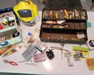 Plano Tackle Box and a Vintage Metal Heavy Duty Tackle Box