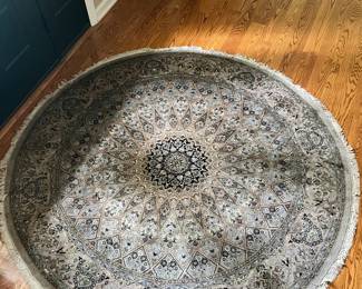 round entrance rug