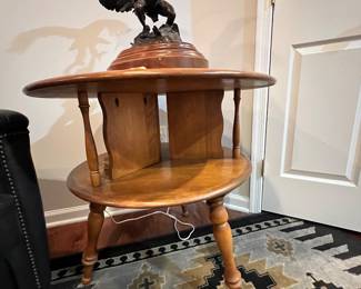 Ethan Allen early American drum end table