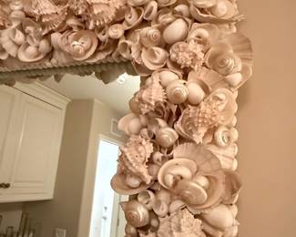 Monumental Seashell Encrusted Mirror
