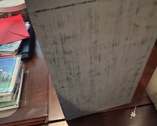 Distressed Wood and Wire Storage Unit