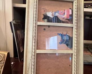 Distressed Cream 3-Opening Collage Picture Frame