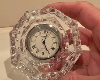 Waterford Crystal Octagonal Desk Clock