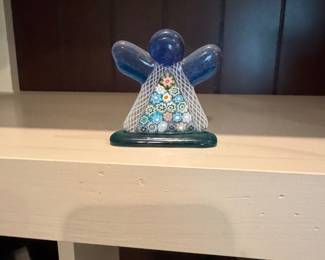 Murano Glass Millefiori Angel Ornament