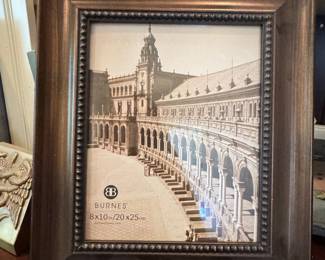 Burnes 8x10 "Bronze" Finish Beaded Picture Frame