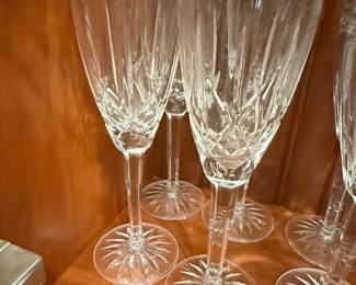Waterford Crystal "Alana" Pattern Flutes (Set of 6)