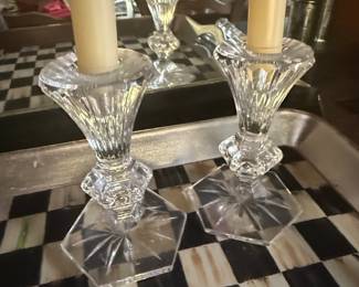 Waterford Crystal Chatham Taper Candle Holders (Pair)