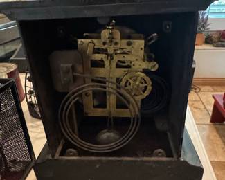 Ansonia Clock Company Black Marble Mantel Clock