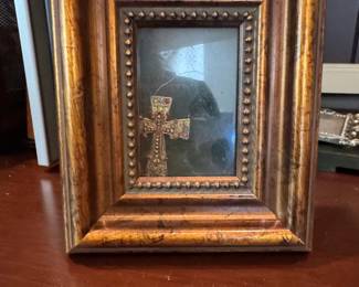 Belinda Miley Collection Framed Jeweled Cross