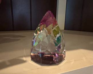 Swarovski Crystal Cone Rio Paperweight