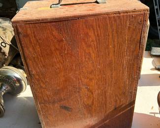 Wooden transit box.
