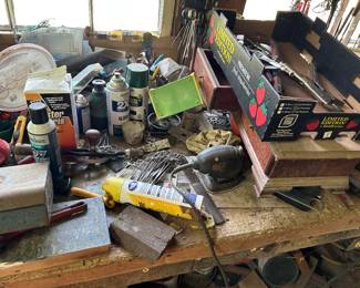 Anything and everything in the workshop. 