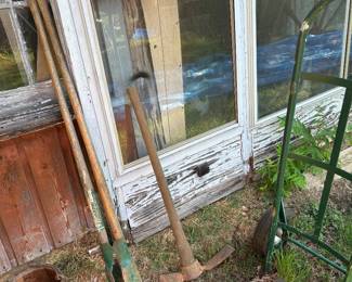 Tons of tools and fun antiques in the shed.