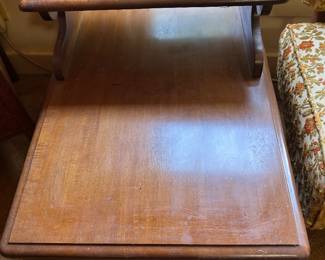 A pair of these 2 tier end tables. 