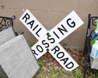 Railroad crossing sign