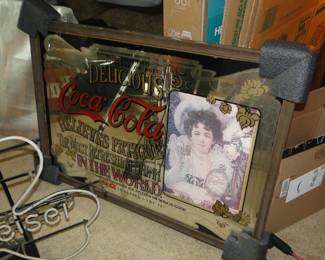 Coca Cola Mirrored sign (large)