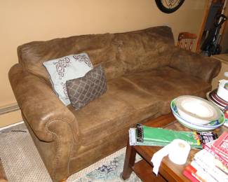 Microfiber loveseat