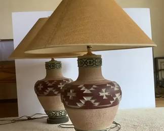 Two Southwest Style Lamps