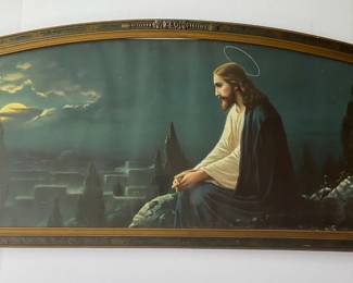 Vintage Framed Print Jesus In The Garden Of Gethsemane