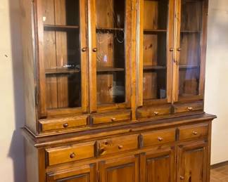 Vintage Solid Wood Hutch