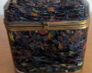 Vintage Italian Murano Glass Trinket Box