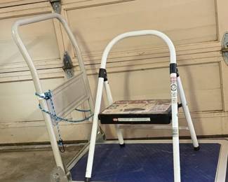 Four Wheel Cart  Step Stool