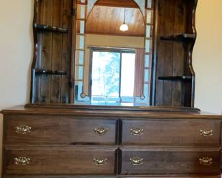 Six Drawer Dresser  Mirror